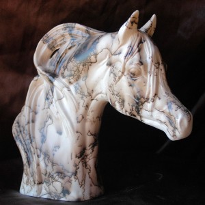 Horse Hair Horse Bust