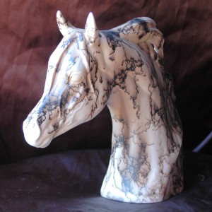 Horse Hair Horse Bust