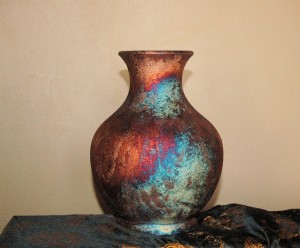 Medium Sized Raku Leisure Vase