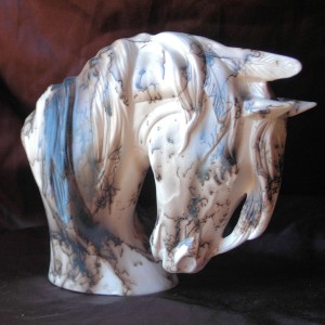 Horse Hair Horse Bust