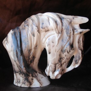 Horse Hair Horse Bust