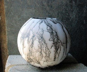 Horse Hair Ball Vase