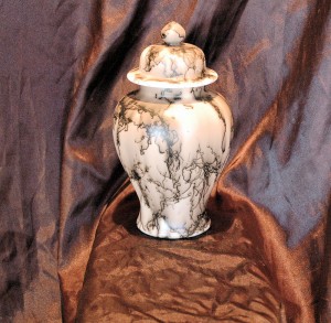 Horse hair Ginger Jar or Urn