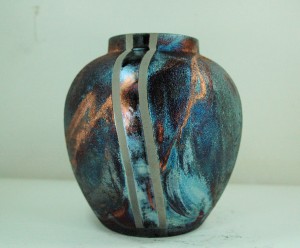 Small Raku Vase or Jar
