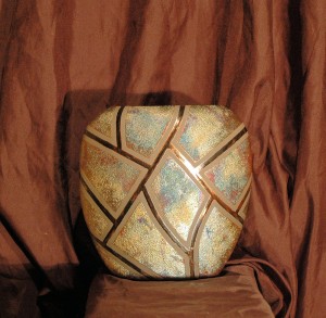 Medium Raku Pillow Vase