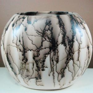 Wide Horse Hair Pillow Vase