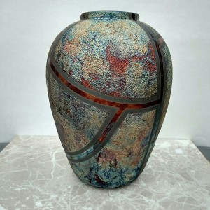 Medium Raku Vase or Jar