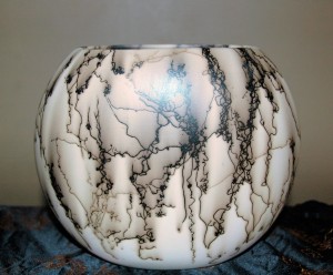 Wide Horse Hair Pillow Vase